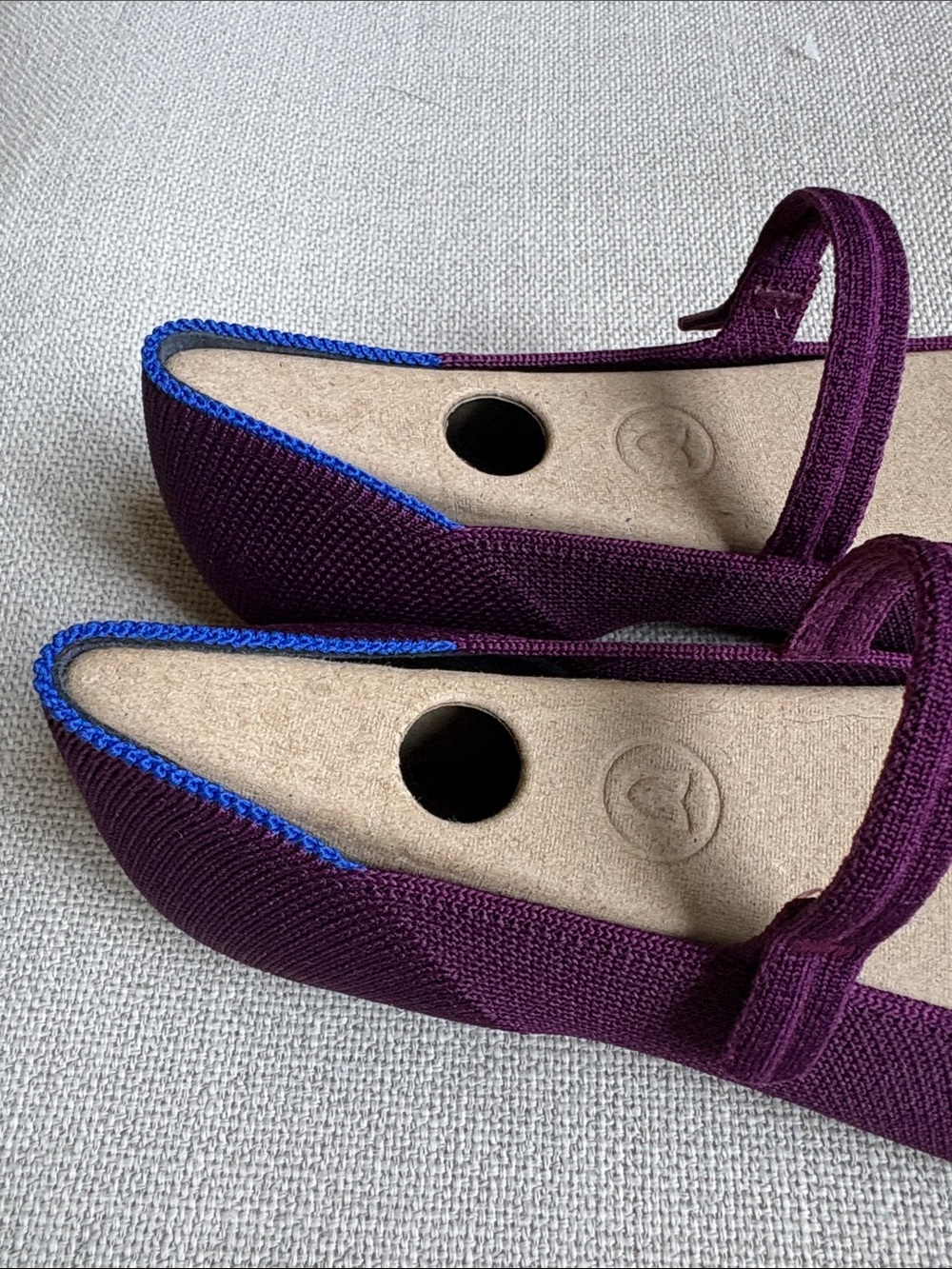 Rothy's Plum the square Mary Jane Flats with Strap - Picture 3 of 7